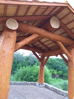 Альтанка 15м2 товщина дерева 45см Донецьк